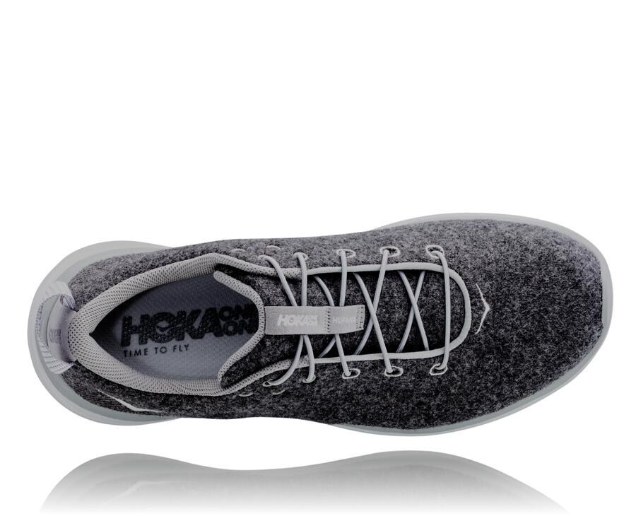 Tenis Hoka One One Mujer Grises Oscuro - Hupana Flow Wool - AGEL30684